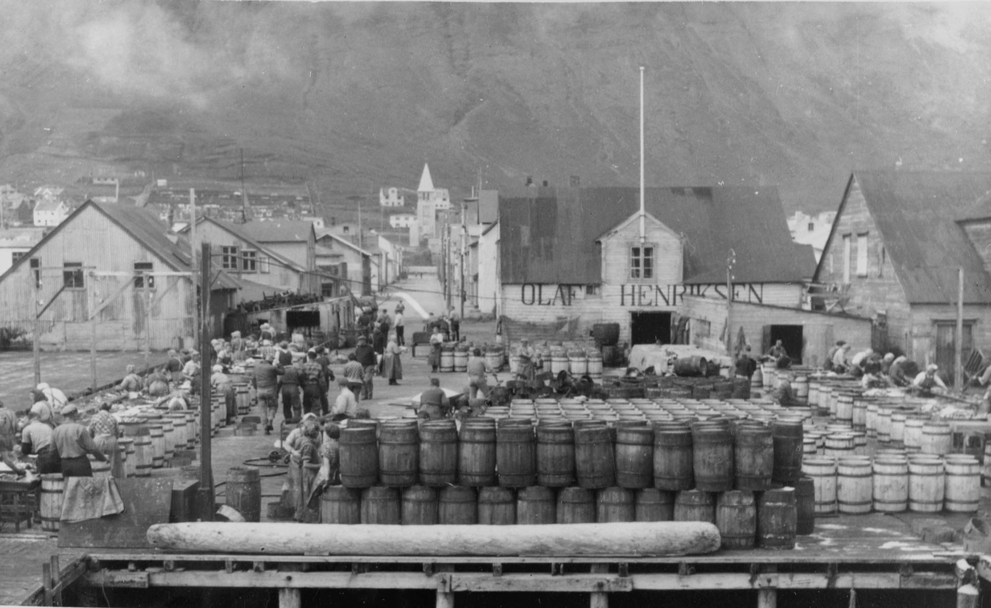 Salteriet til O.Henriksen i Siglufjord 